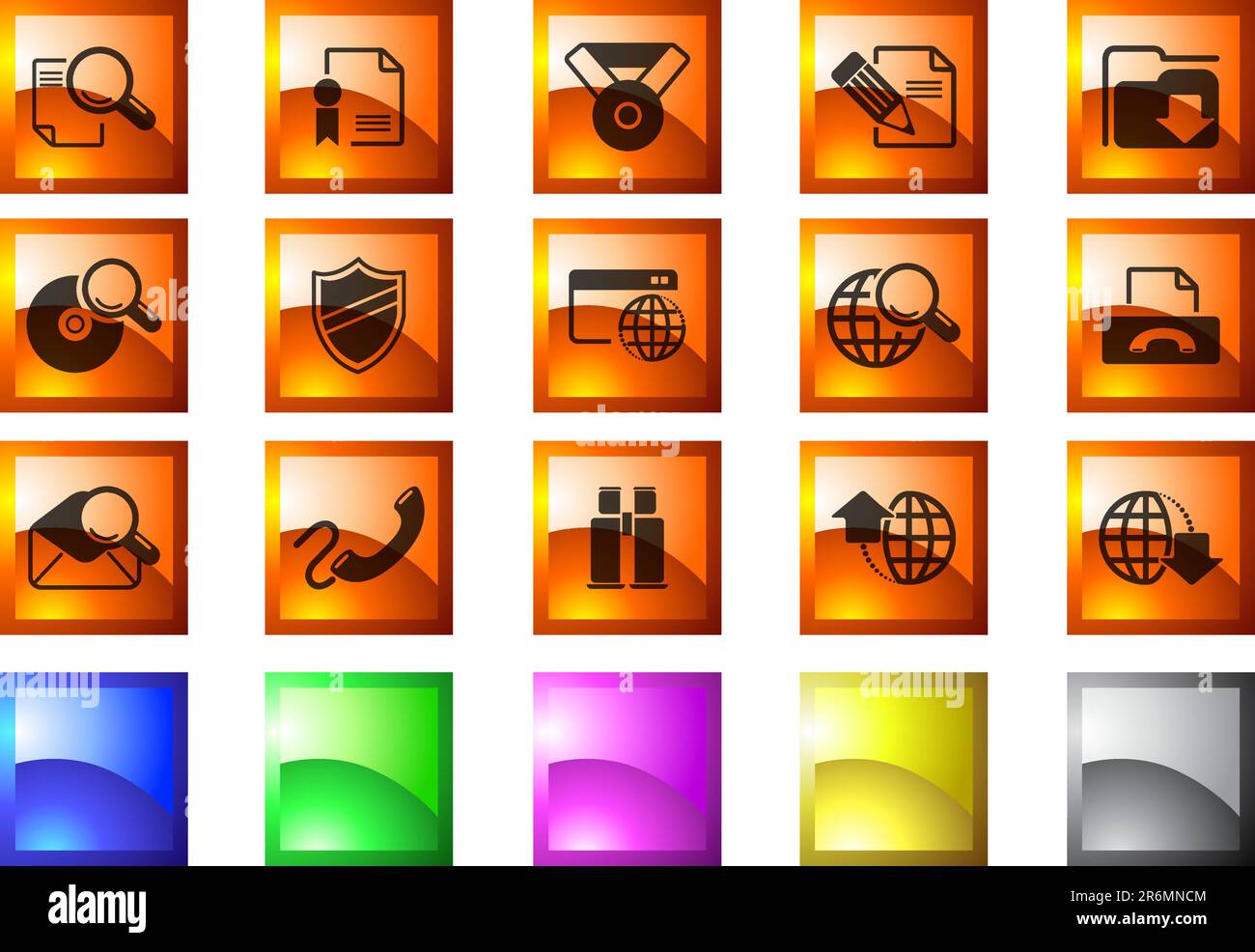 Icone di Internet Illustrazione Vettoriale