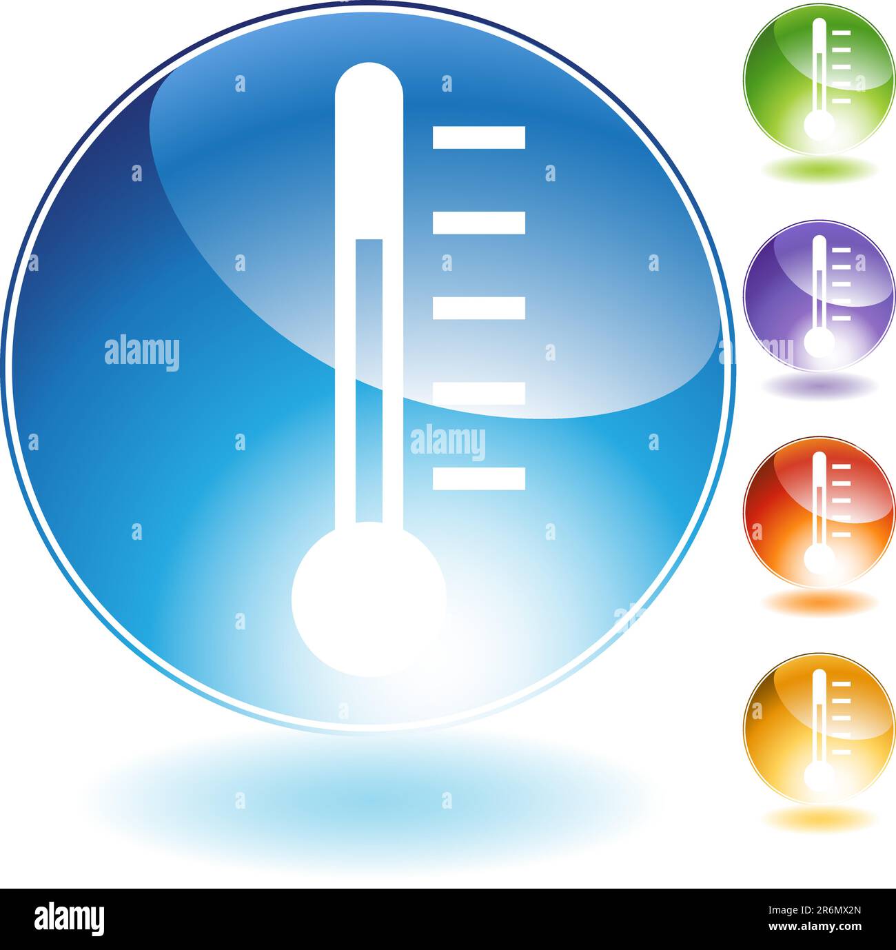 Una immagine di un termometro Illustrazione Vettoriale
