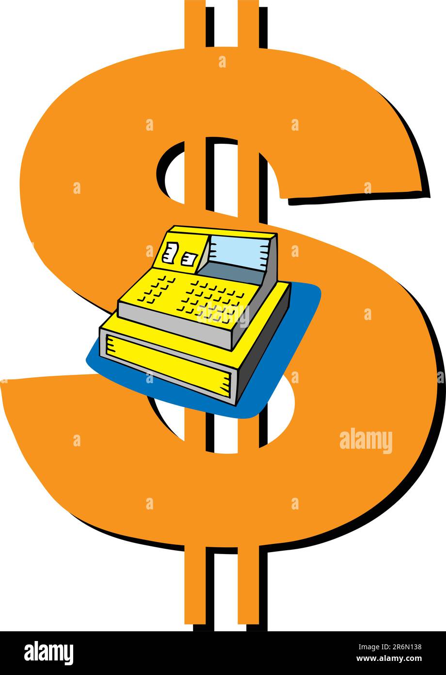 Immagine del simbolo del denaro Illustrazione Vettoriale