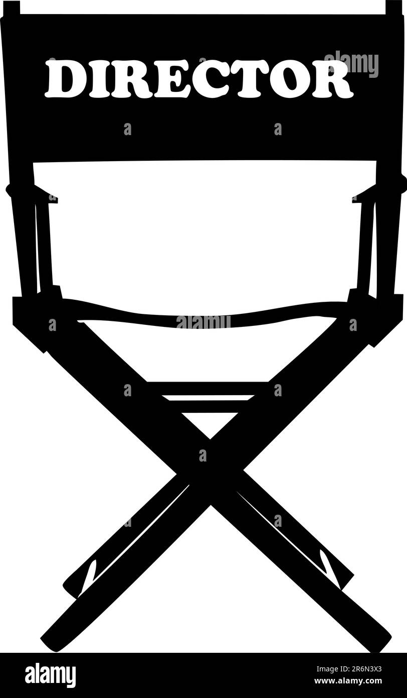 Direttore di una sedia cinematografica Illustrazione Vettoriale