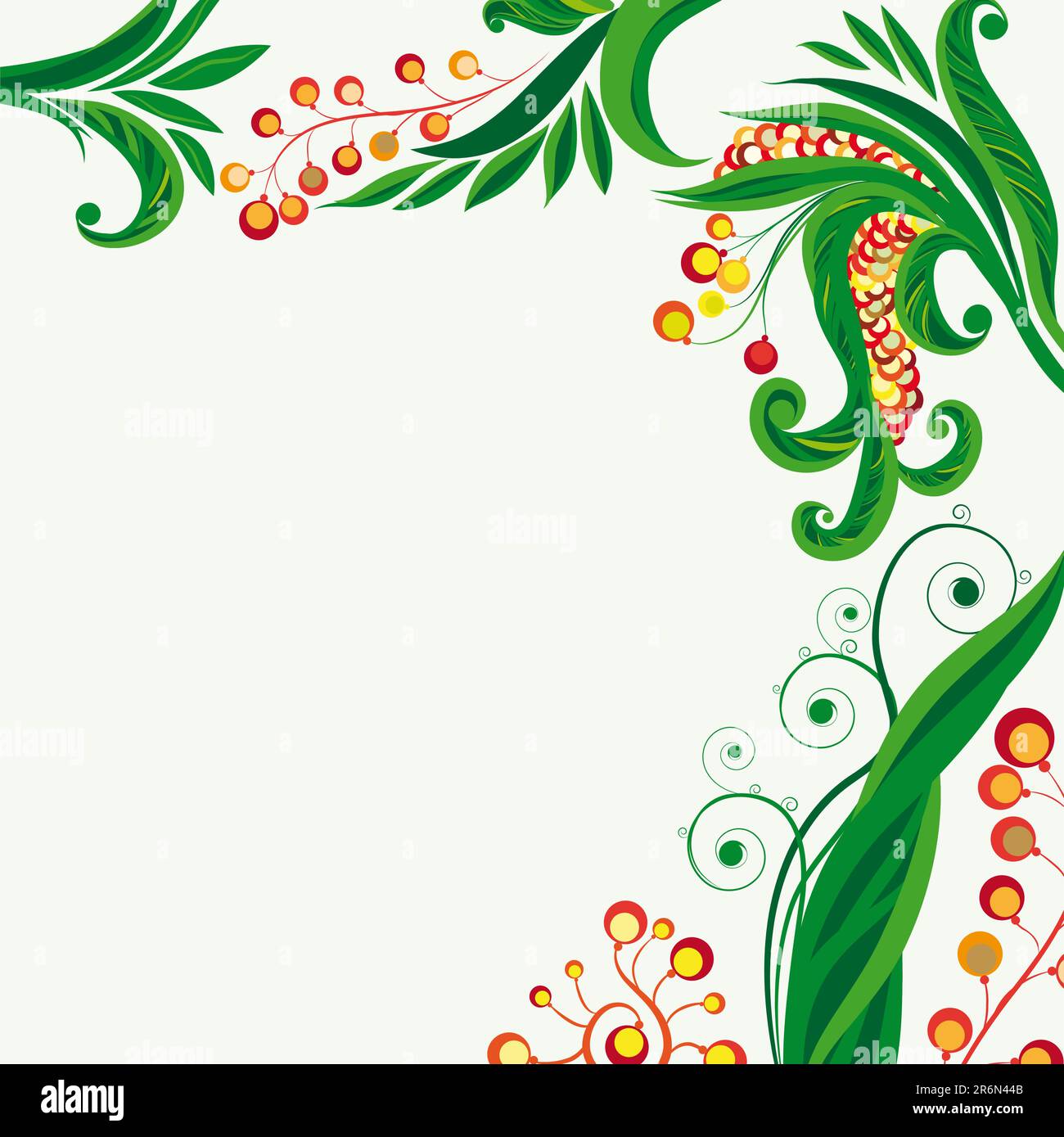 Sfondo floreale fatato Illustrazione Vettoriale