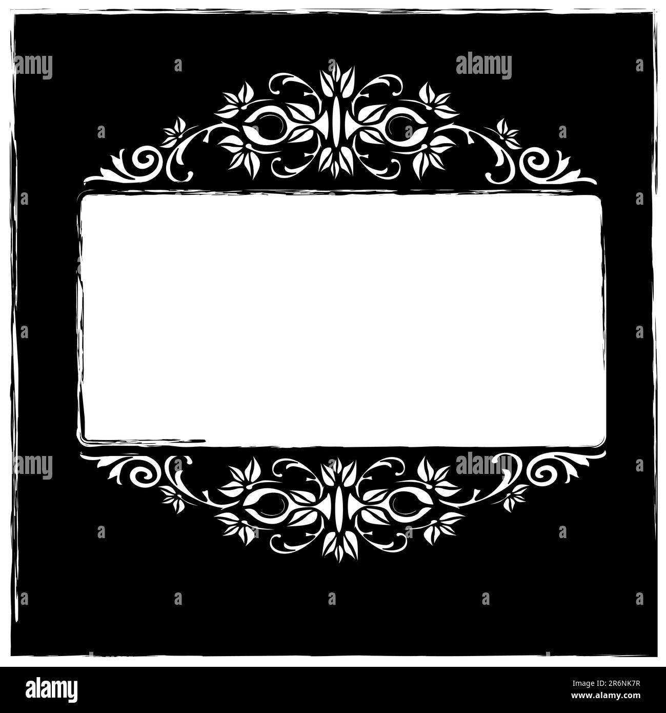 Montatura Vintage floreale Illustrazione Vettoriale