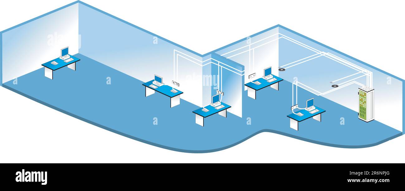 Connessione di rete Illustrazione Vettoriale