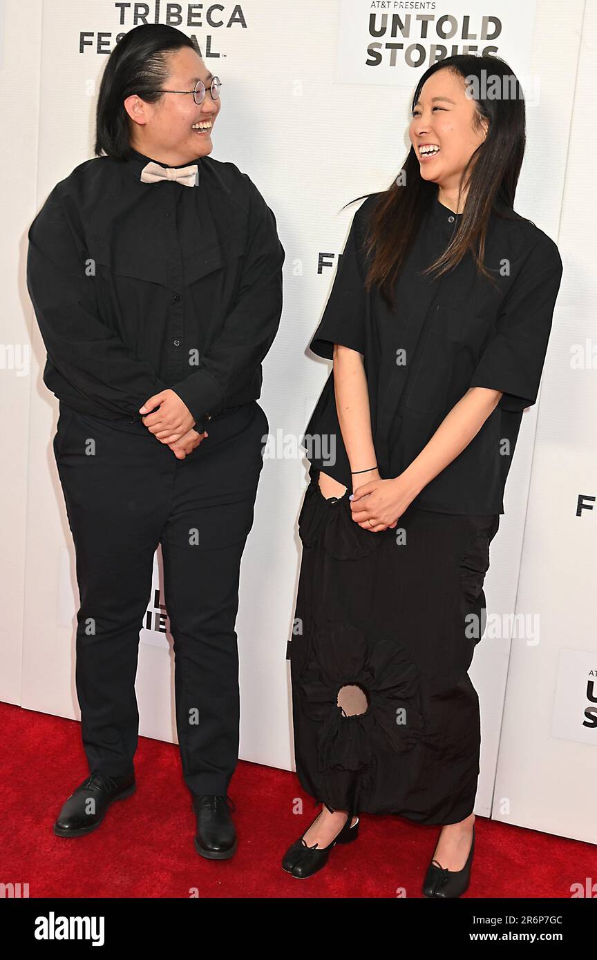 New York, Stati Uniti. 10th giugno 2023. Guo Guo e Shelly Yo parteciperanno allo screening della "Tiger fumante" al Tribeca Festival al Village East Cinema di New York, New York, USA, il 10 giugno 2023. Credit: Sipa USA/Alamy Live News Foto Stock