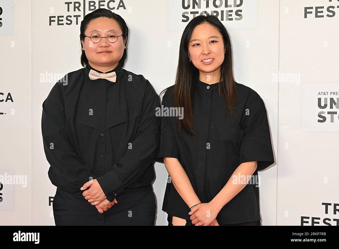 New York, Stati Uniti. 10th giugno 2023. Guo Guo e Shelly Yo parteciperanno allo screening della "Tiger fumante" al Tribeca Festival al Village East Cinema di New York, New York, USA, il 10 giugno 2023. Credit: Sipa USA/Alamy Live News Foto Stock