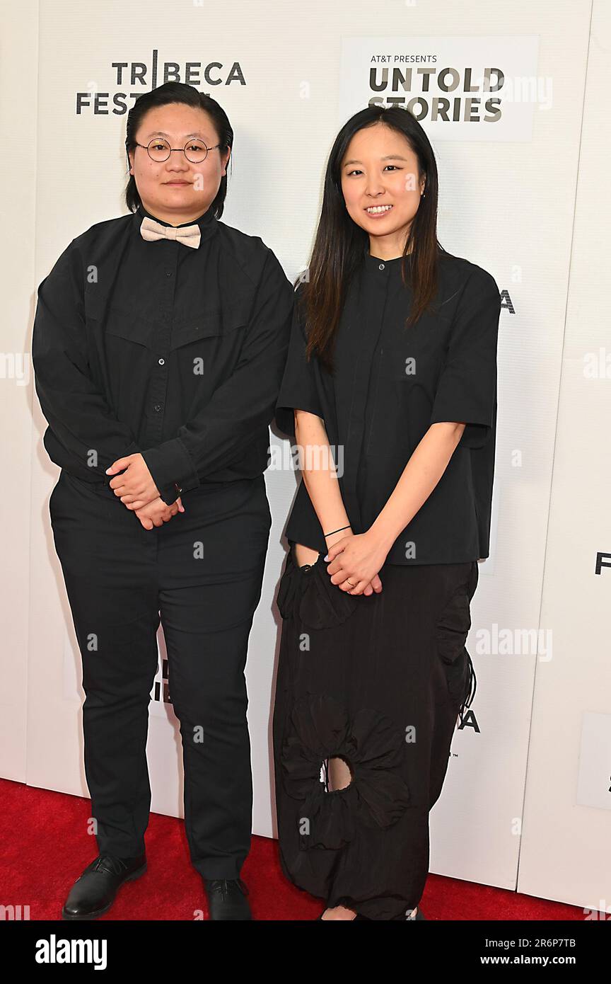 New York, Stati Uniti. 10th giugno 2023. Guo Guo e Shelly Yo parteciperanno allo screening della "Tiger fumante" al Tribeca Festival al Village East Cinema di New York, New York, USA, il 10 giugno 2023. Credit: Sipa USA/Alamy Live News Foto Stock