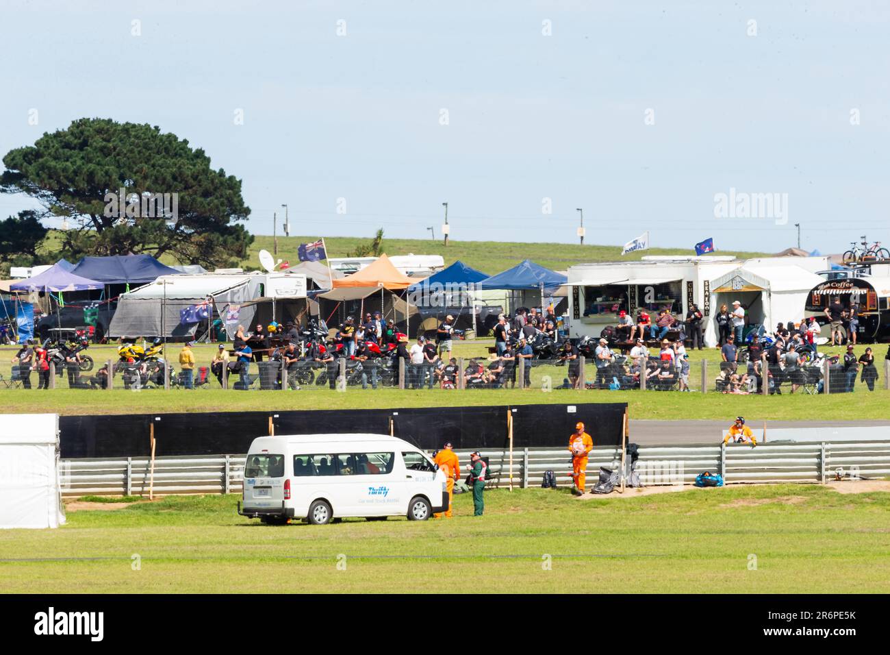 PHILLIP ISLAND, AUSTRALIA - 01 MARZO: Tifosi della WSBK durante il round 1 del Campionato Mondiale Superbike 2020 del 01 marzo 2020 al Phillip Island Circuit di Victoria, Australia. Foto Stock