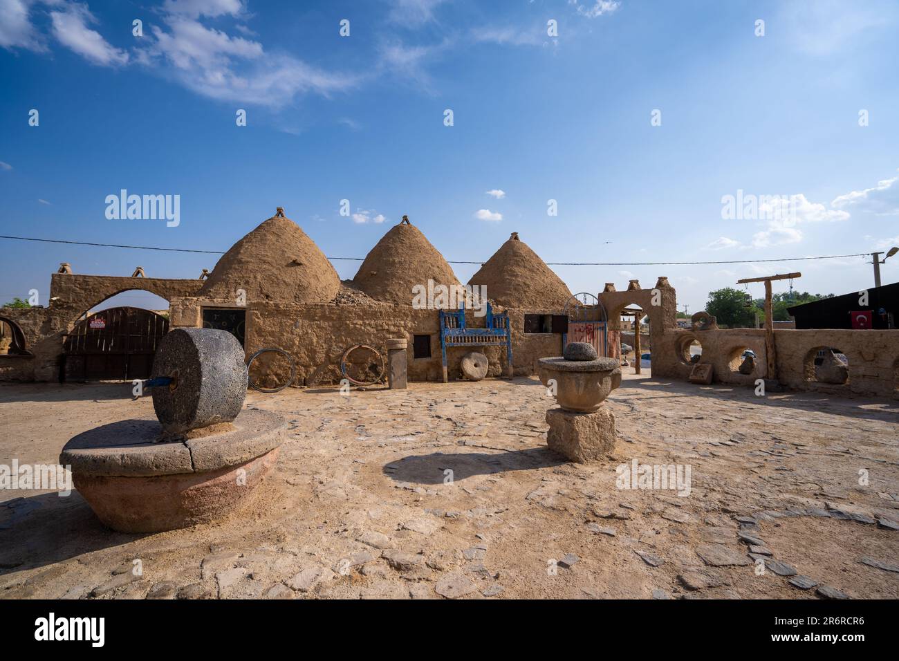 Le case dell'alveare di Harran. Case storiche nelle grotte di Sanliurfa, Turchia. Foto Stock