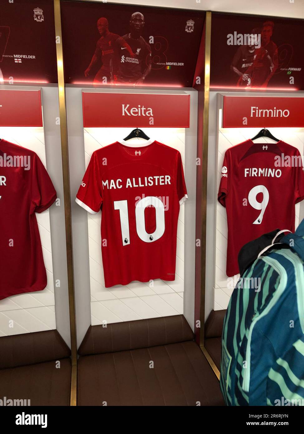 Anfield Stadium, sede del Liverpool FC Foto Stock