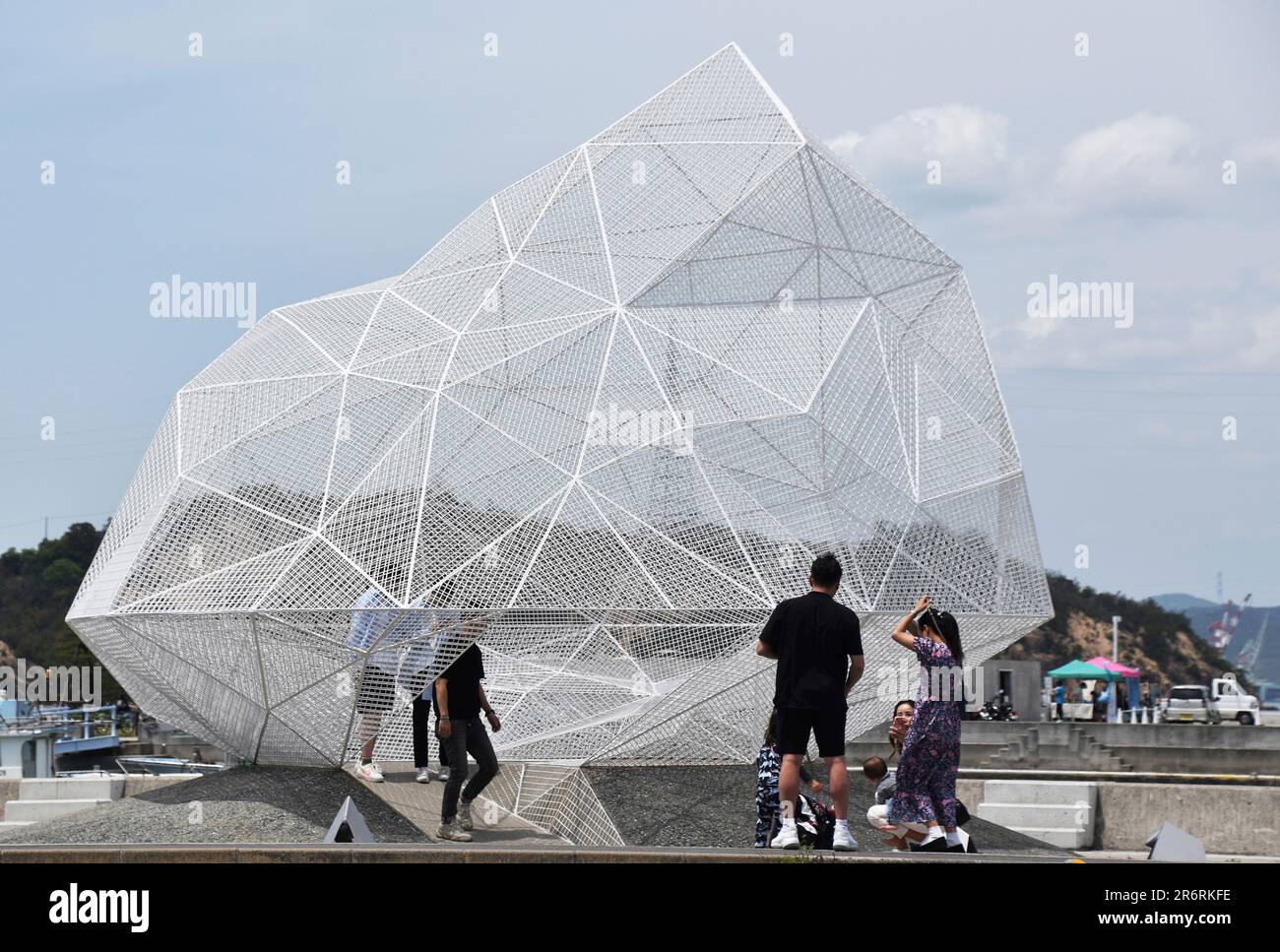 An artwork "Naoshima Pavilion" created by a Japanese architect Sousuke