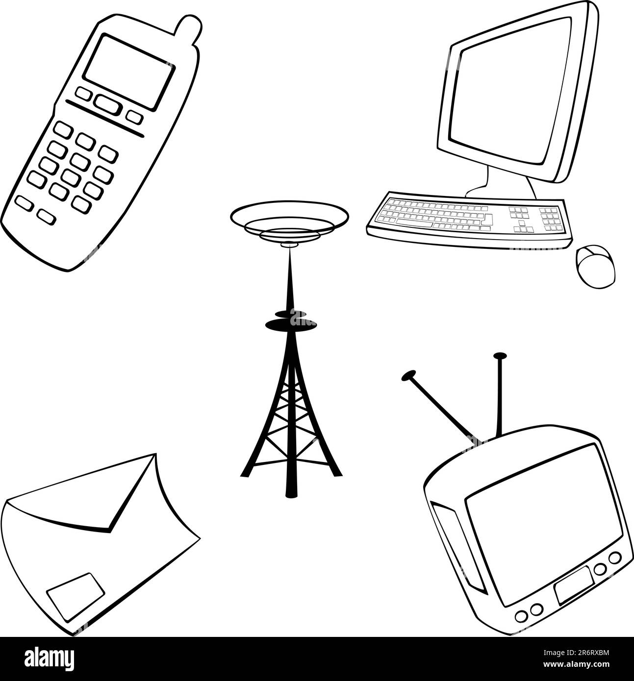 icona vettoriale basata sul tema della comunicazione internet Illustrazione Vettoriale