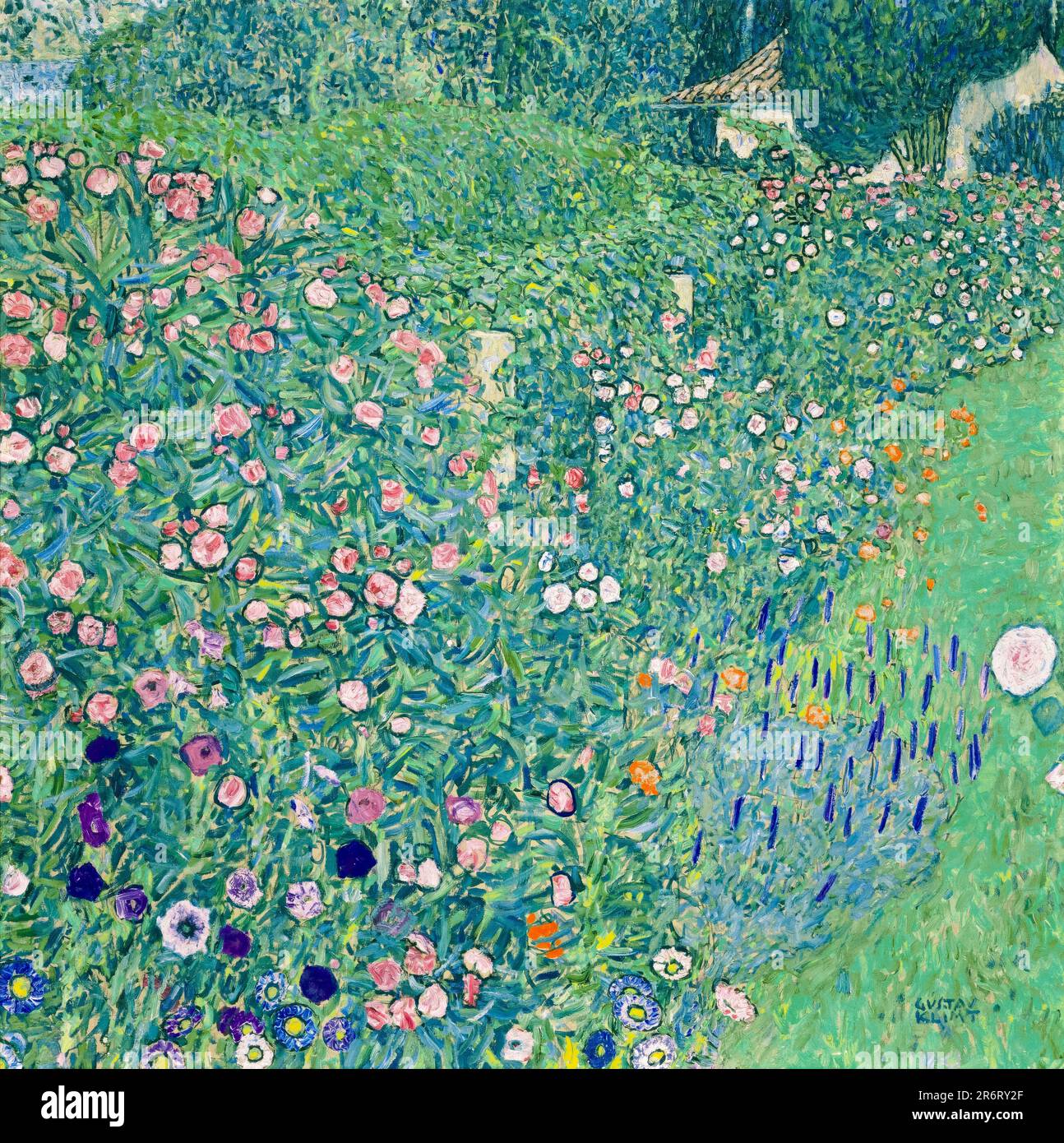Gustav Klimt, giardino italiano, pittura a olio su tela, 1913 Foto Stock