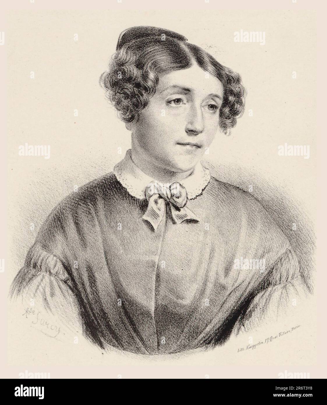 Ritratto di Pauline Duchambge (1778-1858), née de Montet. Museo: COLLEZIONE PRIVATA. Autore: Alphonse Sarcy. Foto Stock