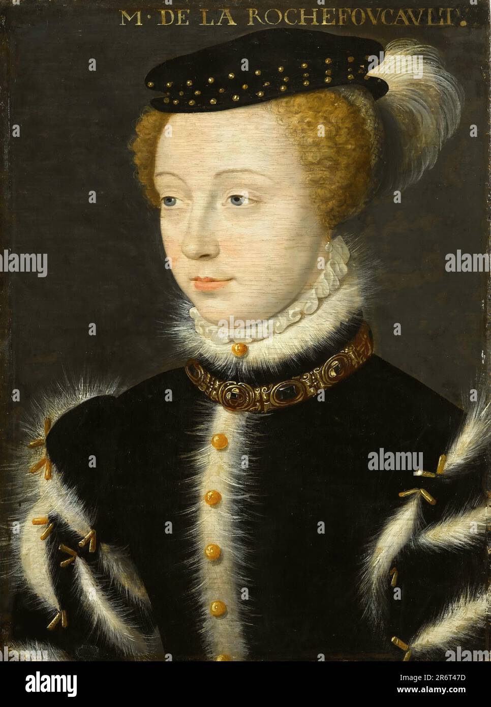 Ritratto di Charlotte de Roye, comtesse de la Rochefoucauld (1537-1569). Museo: Museo del Louvre, Parigi. Autore: ANONIMO. Foto Stock