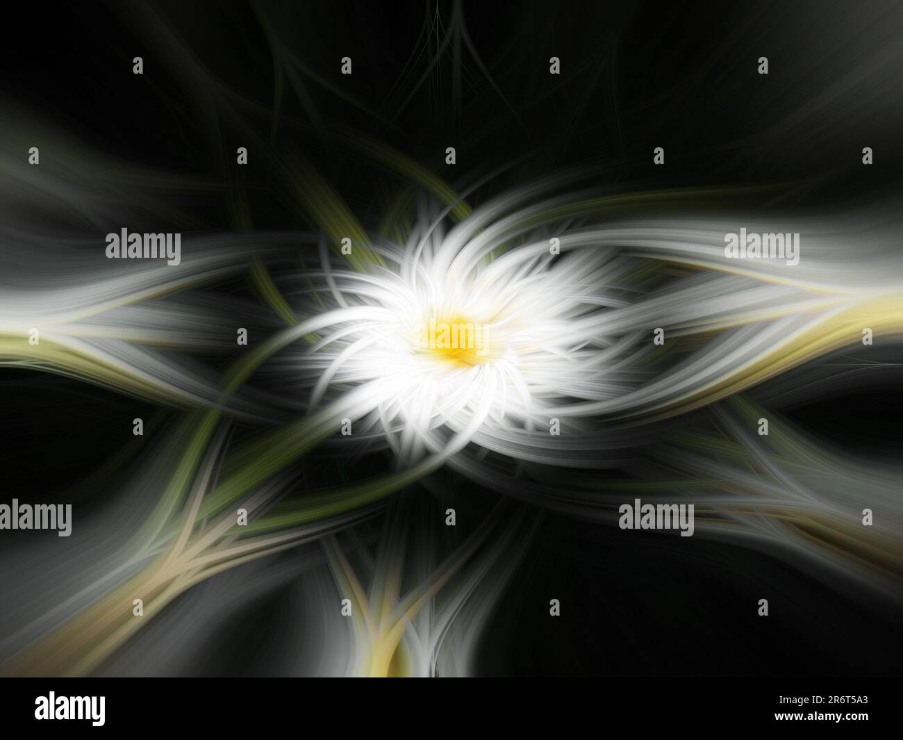 illustrazione astratta dello sfondo digitale con linee colorate Foto Stock