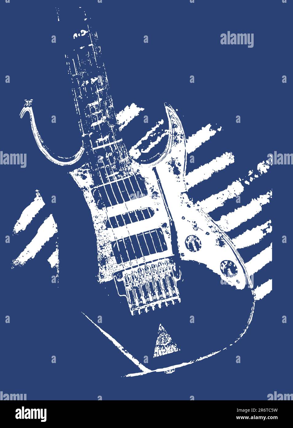 illustrazione chitarra musicale Illustrazione Vettoriale