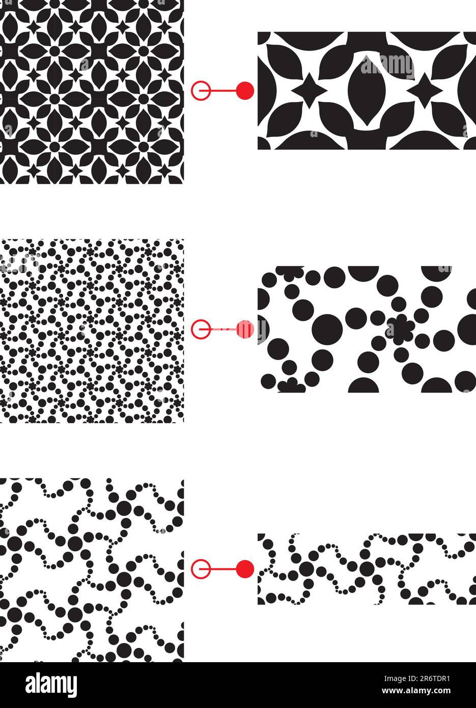 sfondo decorativo, vettore, set, texture Illustrazione Vettoriale