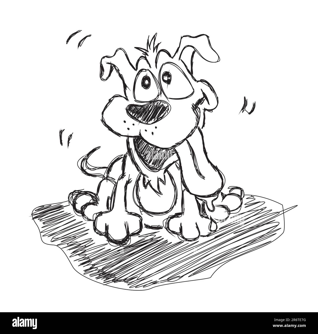 Fantasy Sketch di Lovely Dog Illustrazione Vettoriale