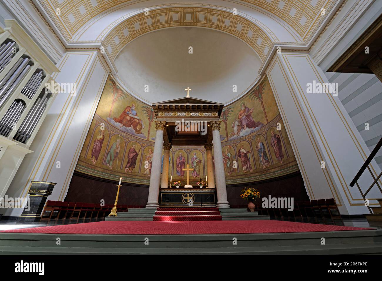 Chancel, Nikolaikirche, Potsdam, Brandenburgo, Germania Foto Stock