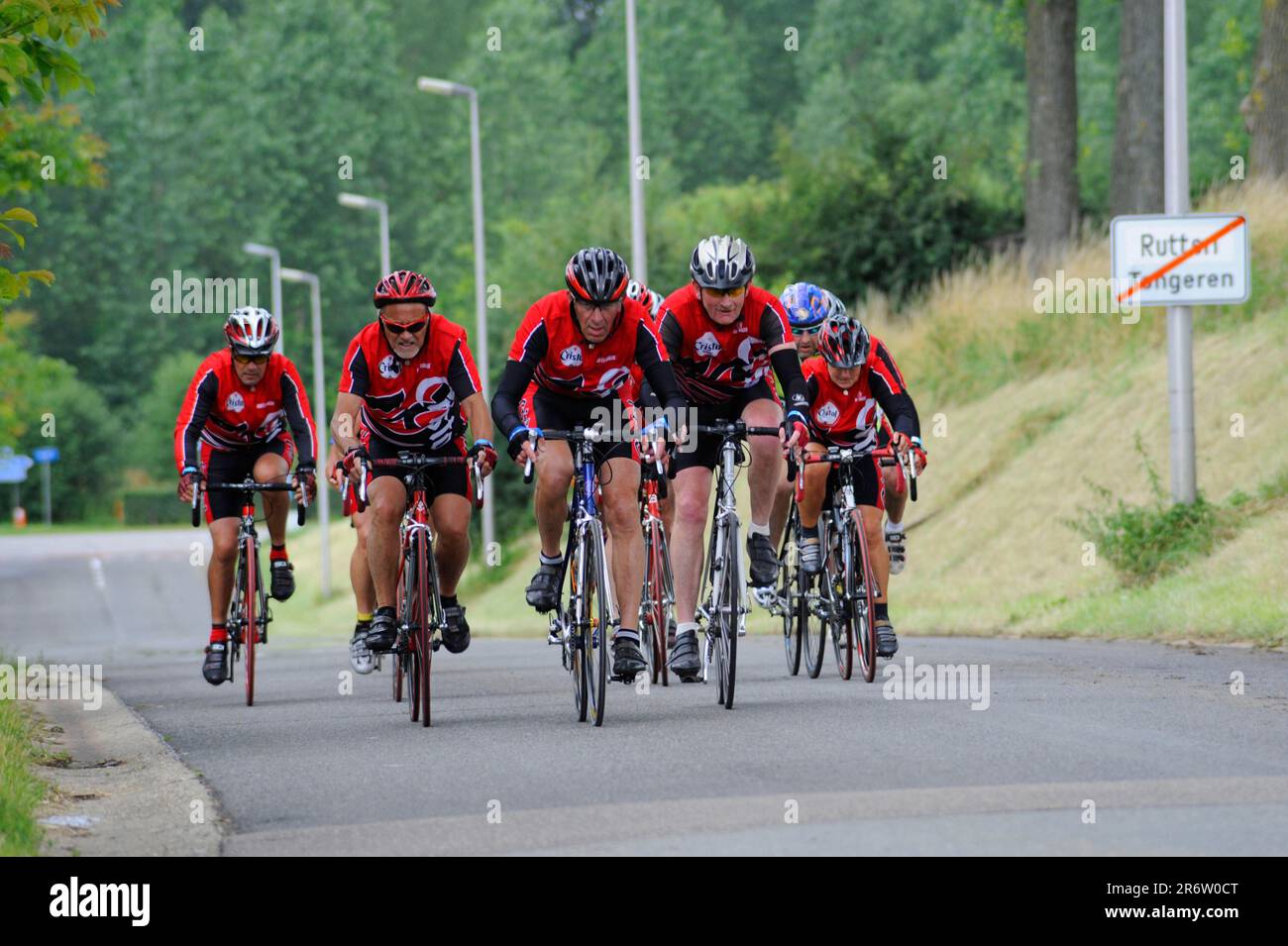 Ciclista, Belgio, corsa in bicicletta, corsa in bicicletta Foto Stock