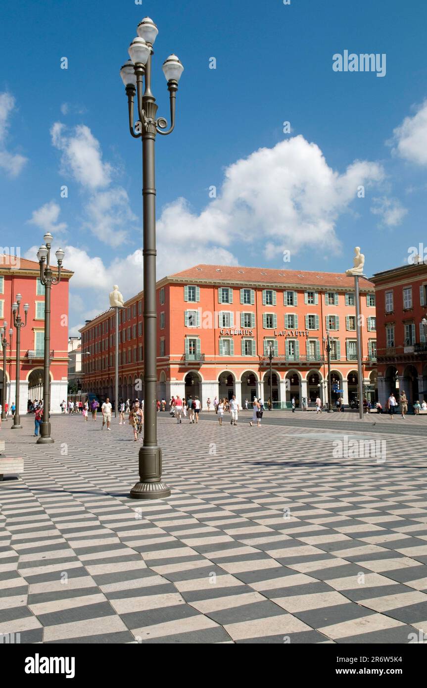 Place Massena, Nizza, Costa Azzurra, Provenza, Francia meridionale Foto Stock