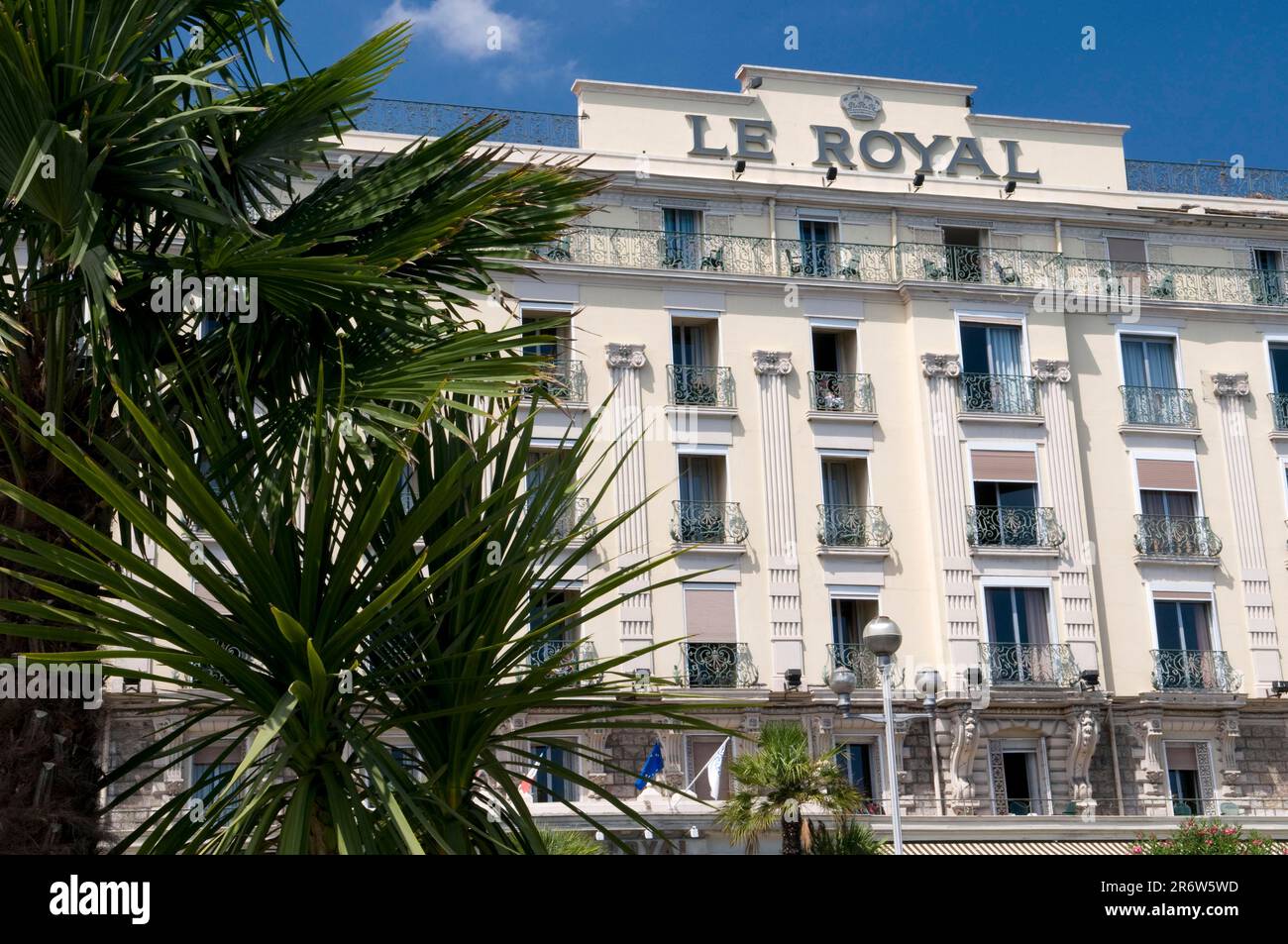 Hotel le Royal, Nizza, Costa Azzurra, Provenza, Francia meridionale Foto  stock - Alamy