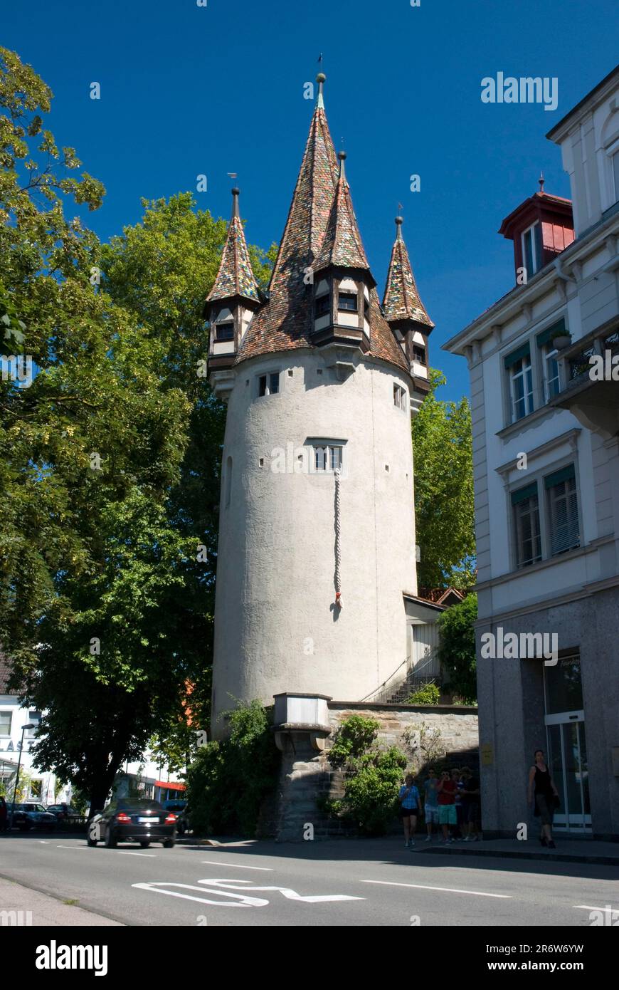 Torre del Ladro, Città Vecchia, Lindau, Lago di Costanza, Baviera, Germania Foto Stock