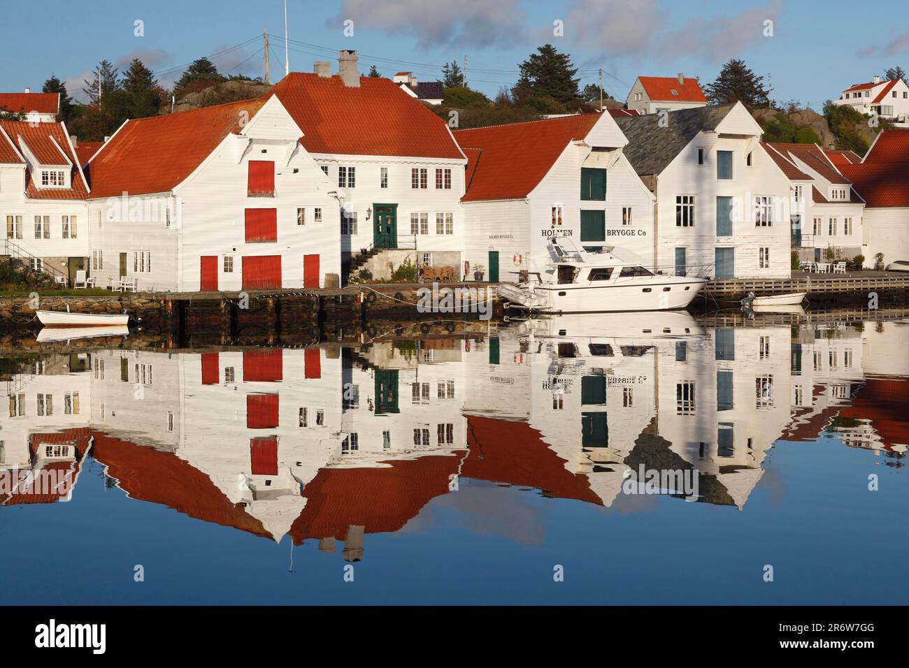 Villaggio di Pescatori, Skudenshavn, Karmoy, Norvegia Foto Stock