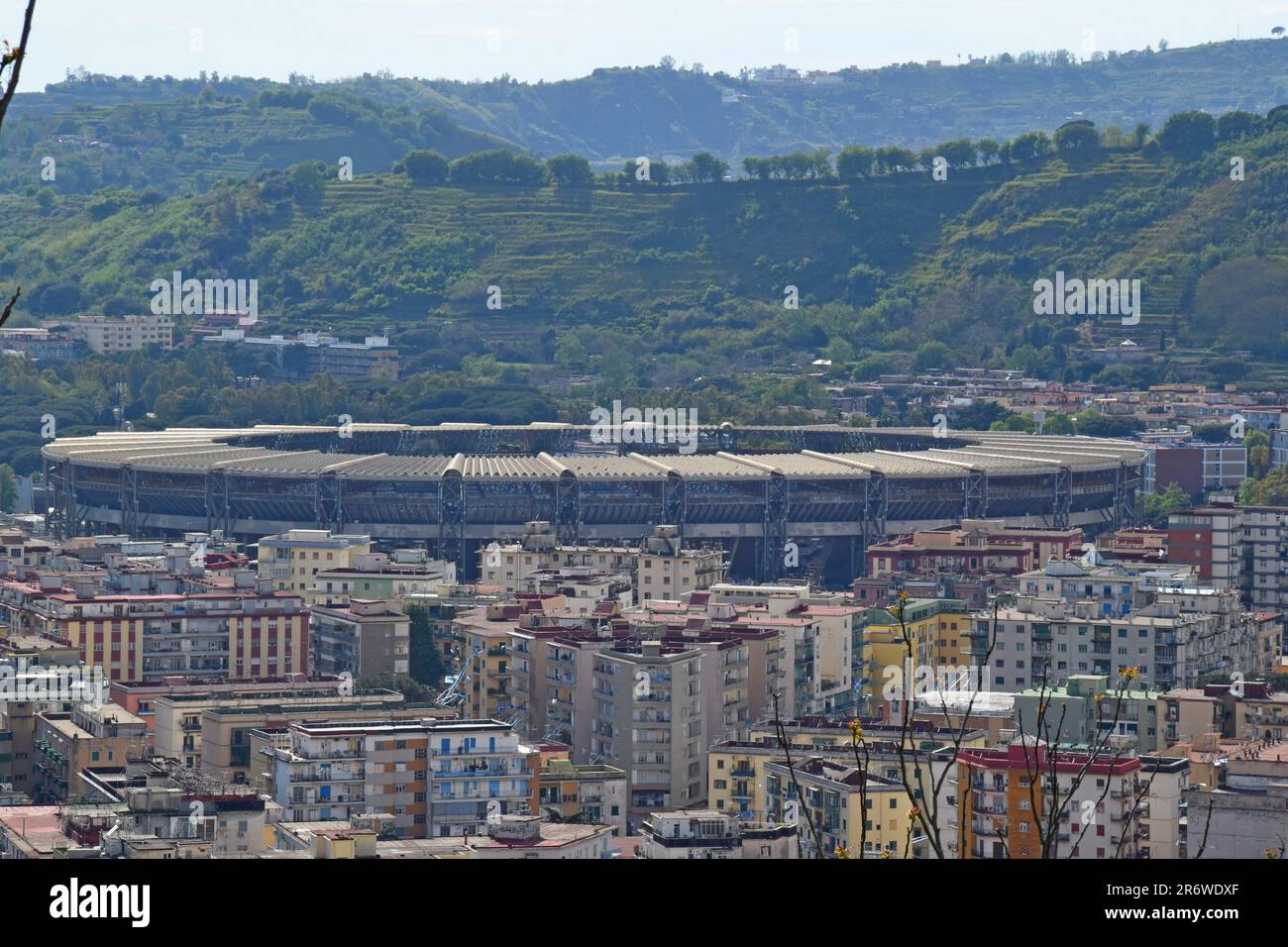 La SSC Napoli squadre di calcio Diego Armando Maradona Stadium, a Napoli, Italia Foto Stock