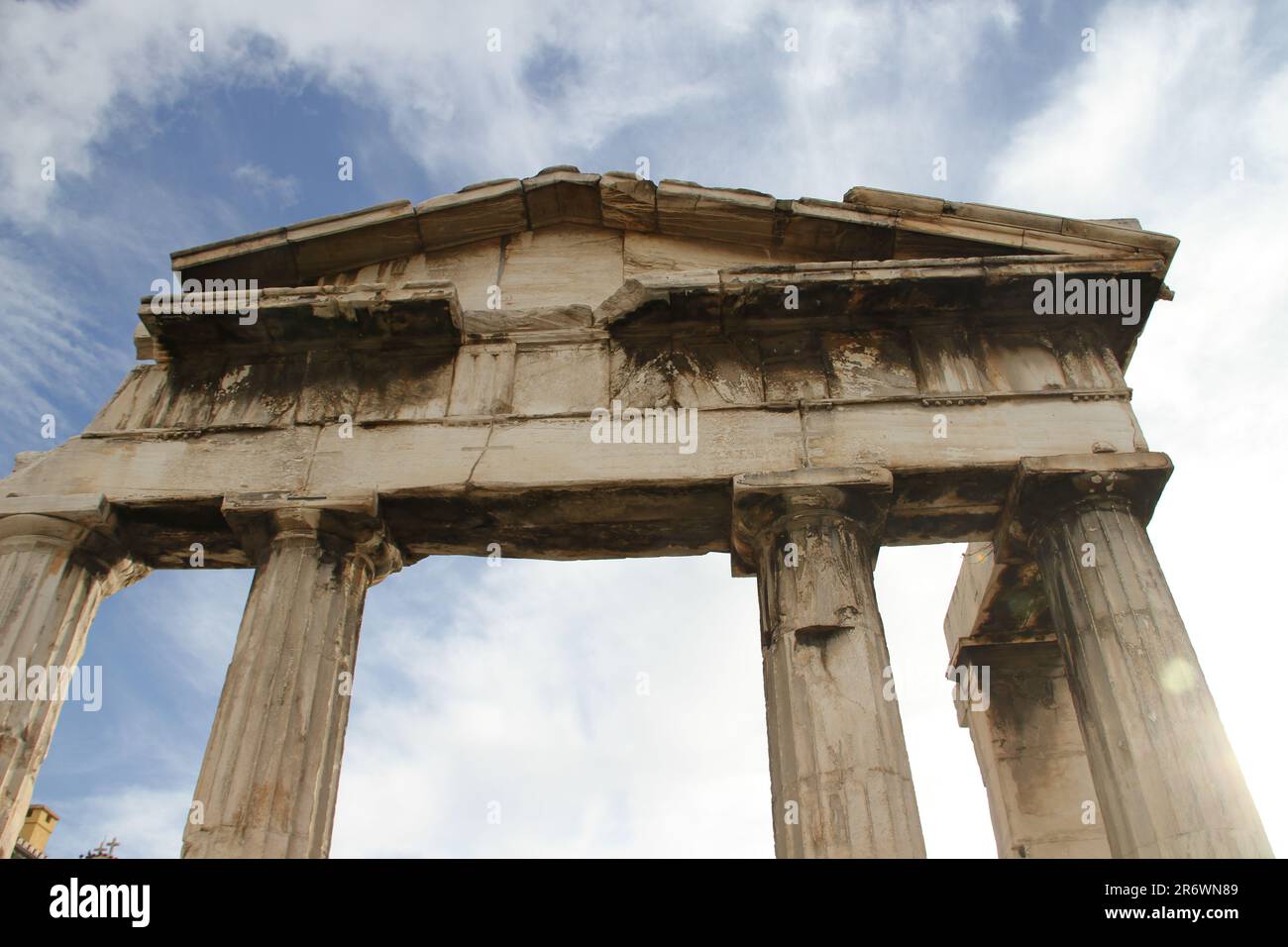 Vista sull'Acropoli, Atene, Grecia Foto Stock