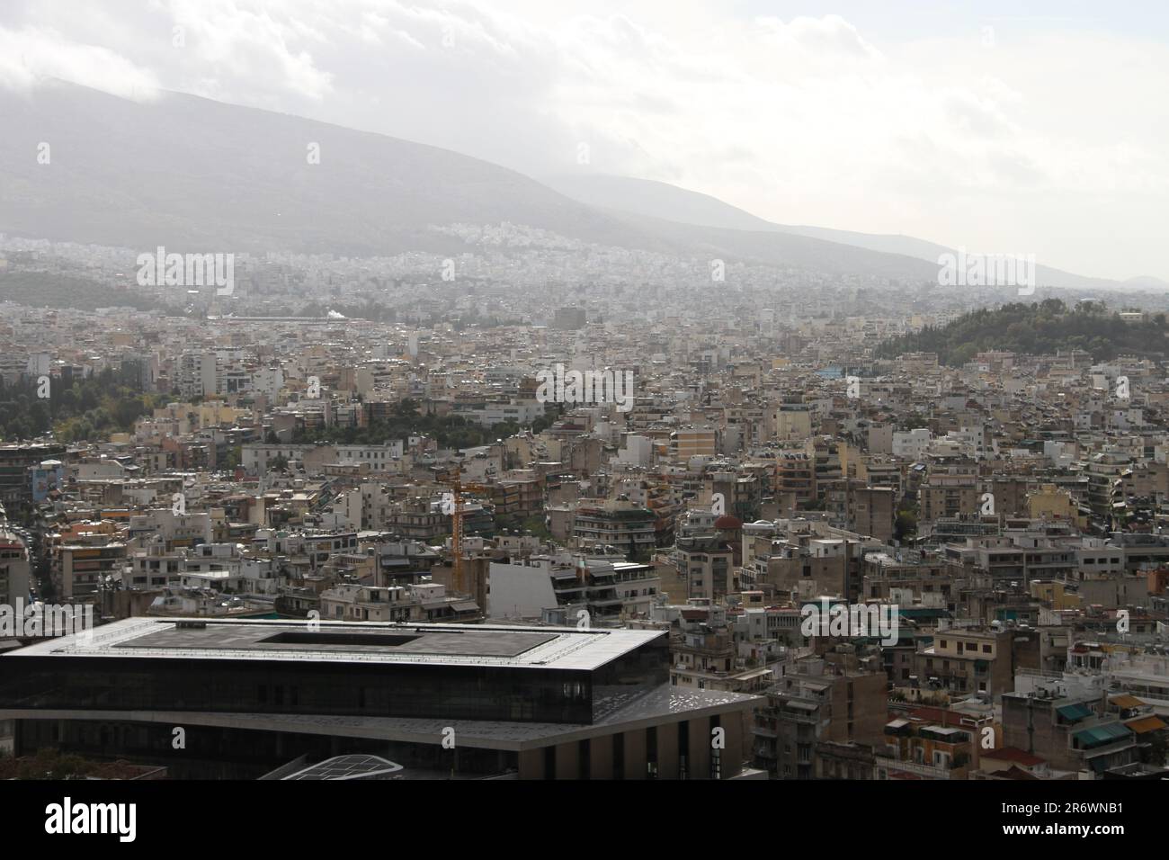 Vista sull'Acropoli, Atene, Grecia Foto Stock
