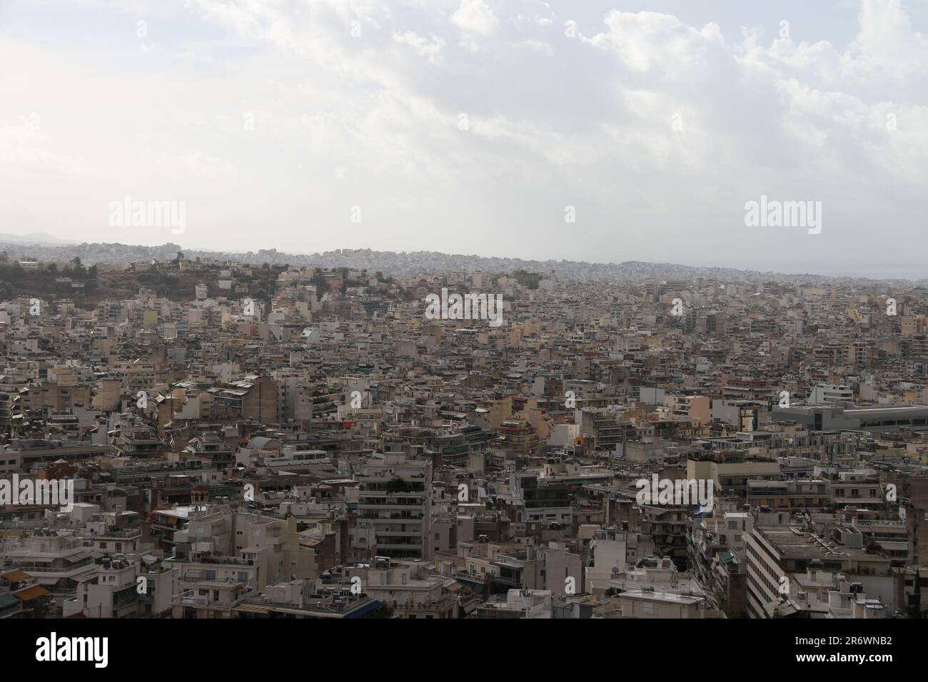 Vista sull'Acropoli, Atene, Grecia Foto Stock