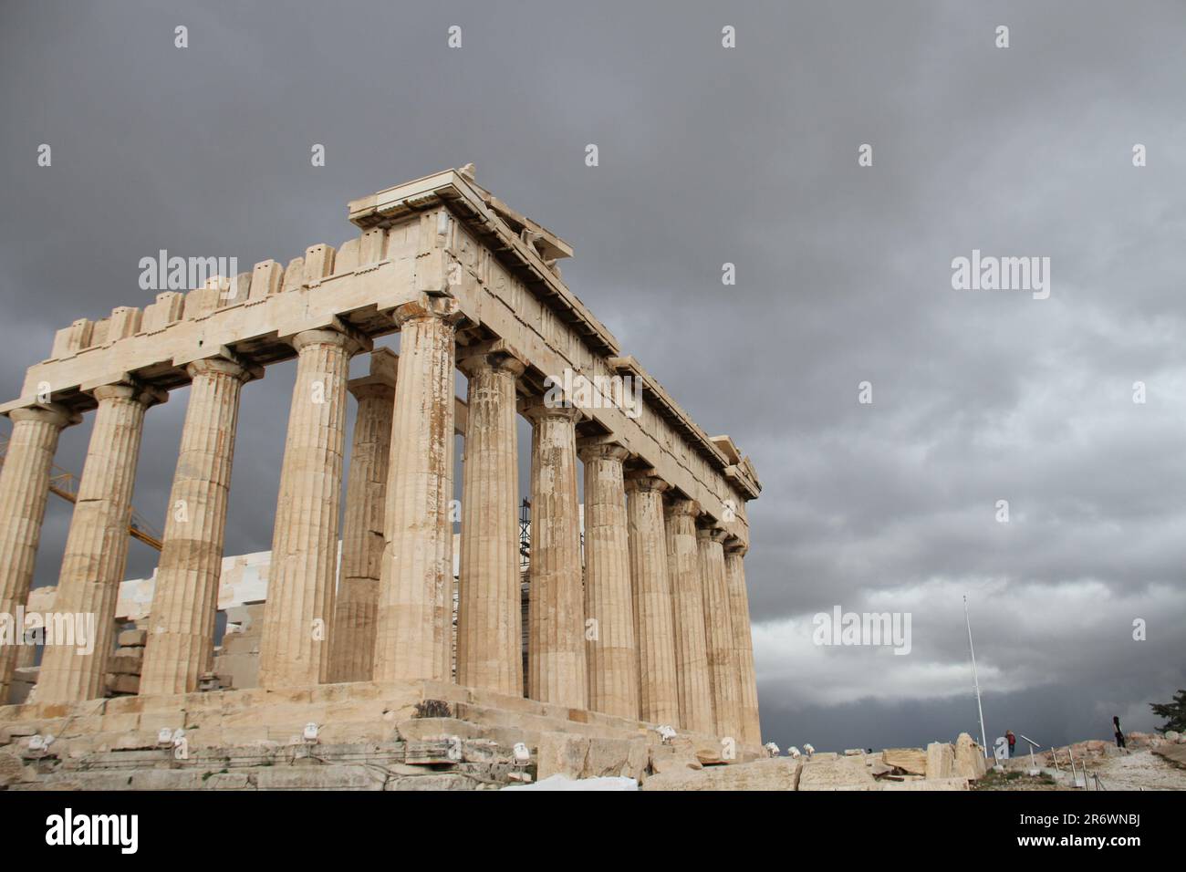 Vista sull'Acropoli, Atene, Grecia Foto Stock