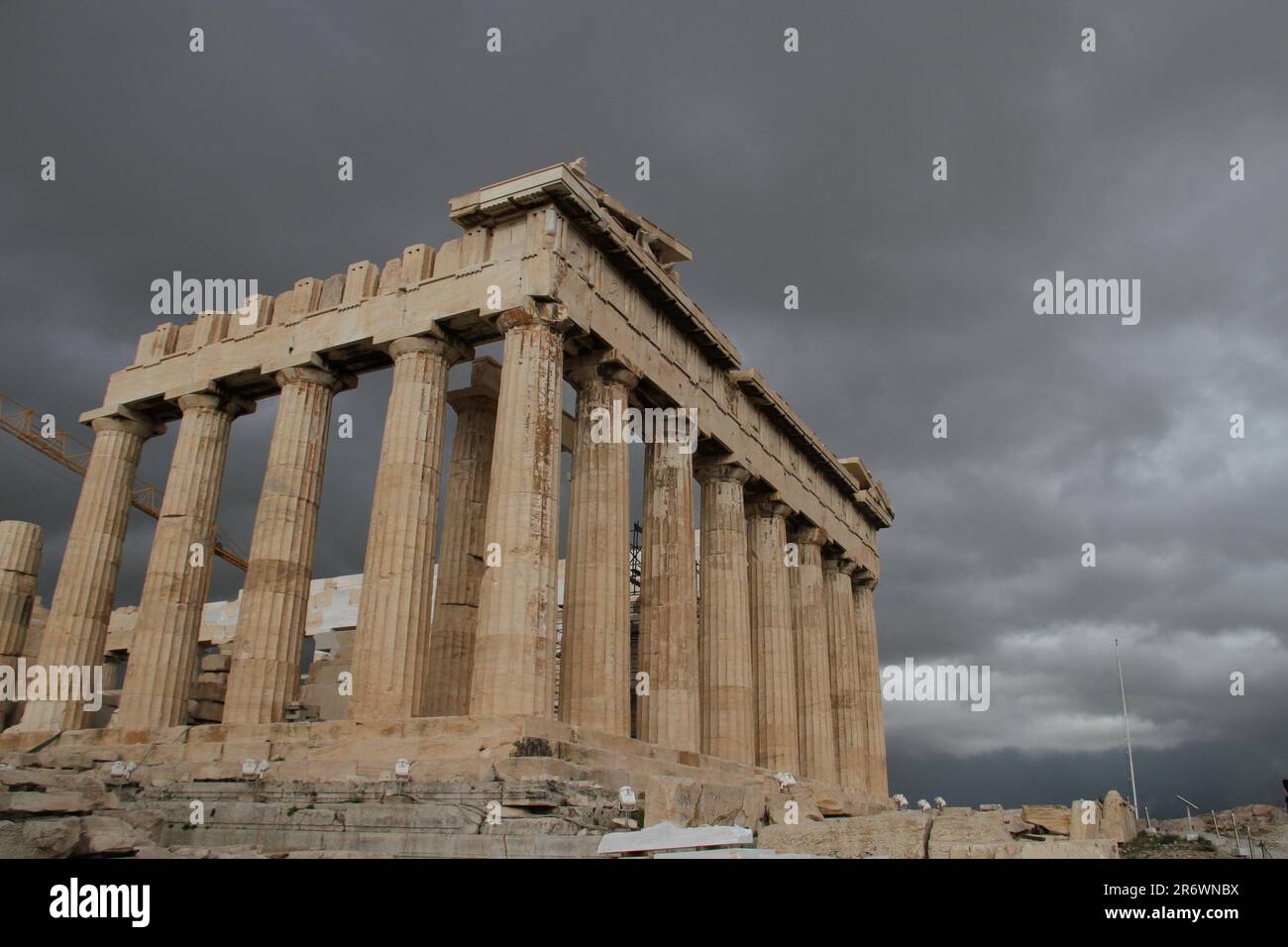 Vista sull'Acropoli, Atene, Grecia Foto Stock