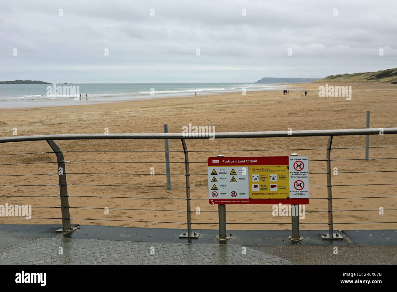 Portrush East Strand nell'Irlanda del Nord Foto Stock