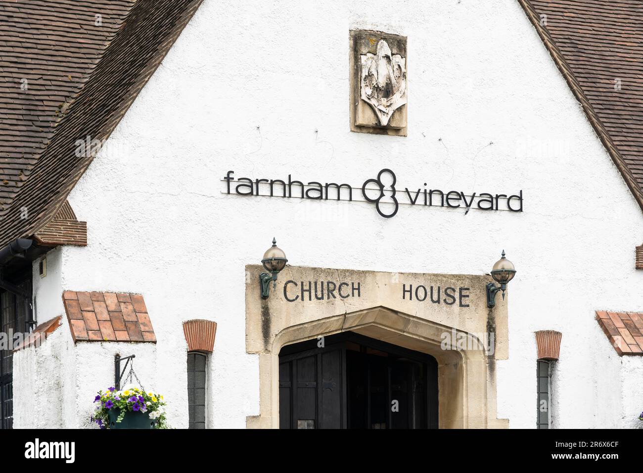 Farnham Vineyard Church su Union Road, parte delle Vineyard Church UK e una denominazione internazionale neocarismatica evangelica cristiana. Inghilterra Foto Stock