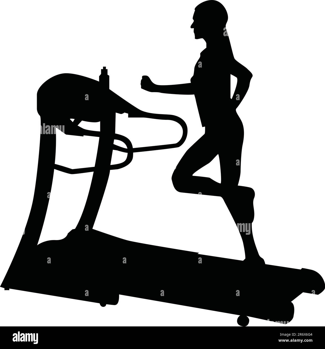 un'illustrazione digitale sul fitness Illustrazione Vettoriale