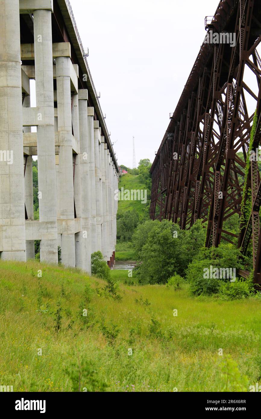 Kate Shelley High Bridge, Iowa Foto Stock