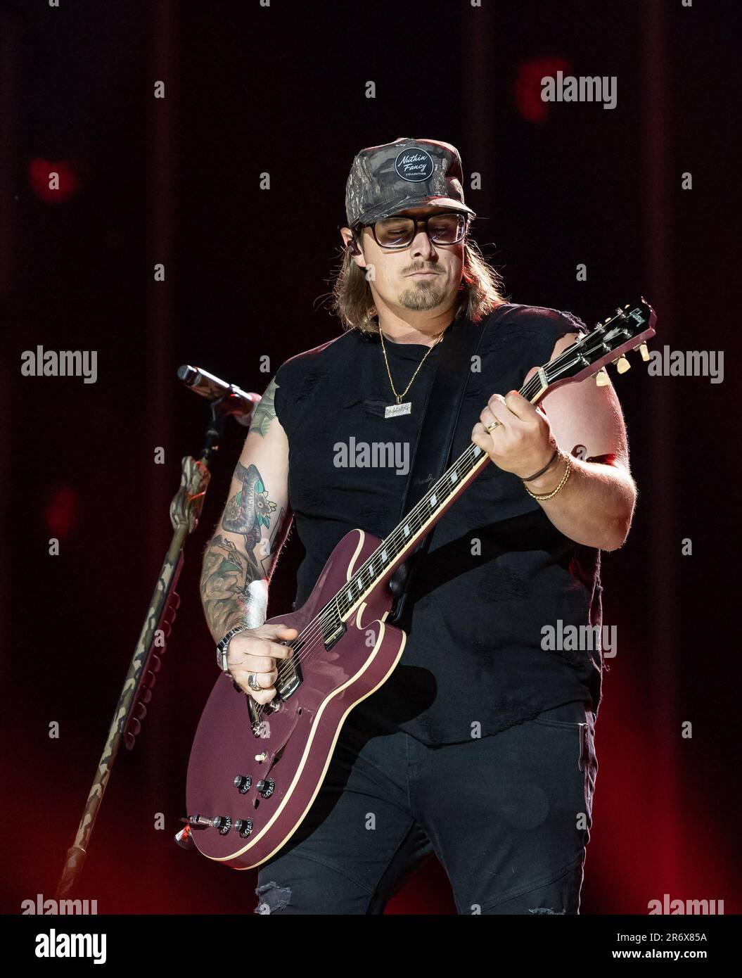 HARDY si esibisce durante il giorno 2 del CMA Fest al Nissan Stadium giovedì 9 giugno 2023 a Nashville, Tennessee. (Foto di Amiee Stubbs/ImageSPACE/Sipa USA) Credit: Sipa USA/Alamy Live News Foto Stock