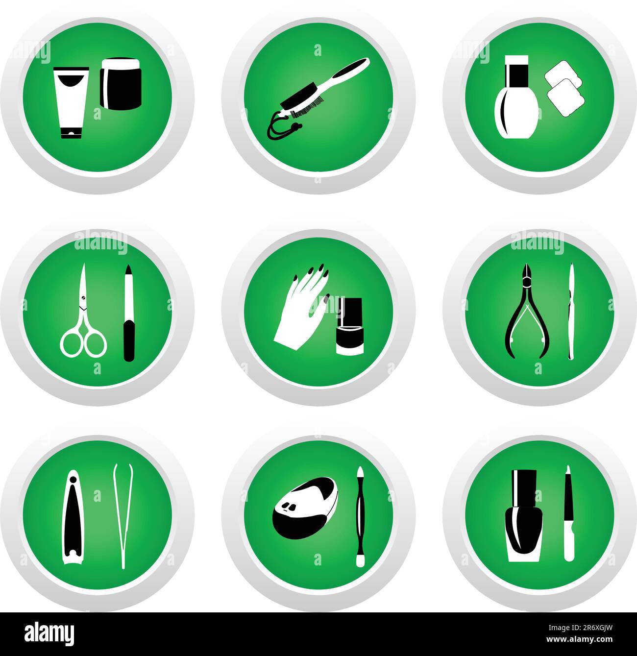 Icone di cosmetici. Vettore Illustrazione Vettoriale