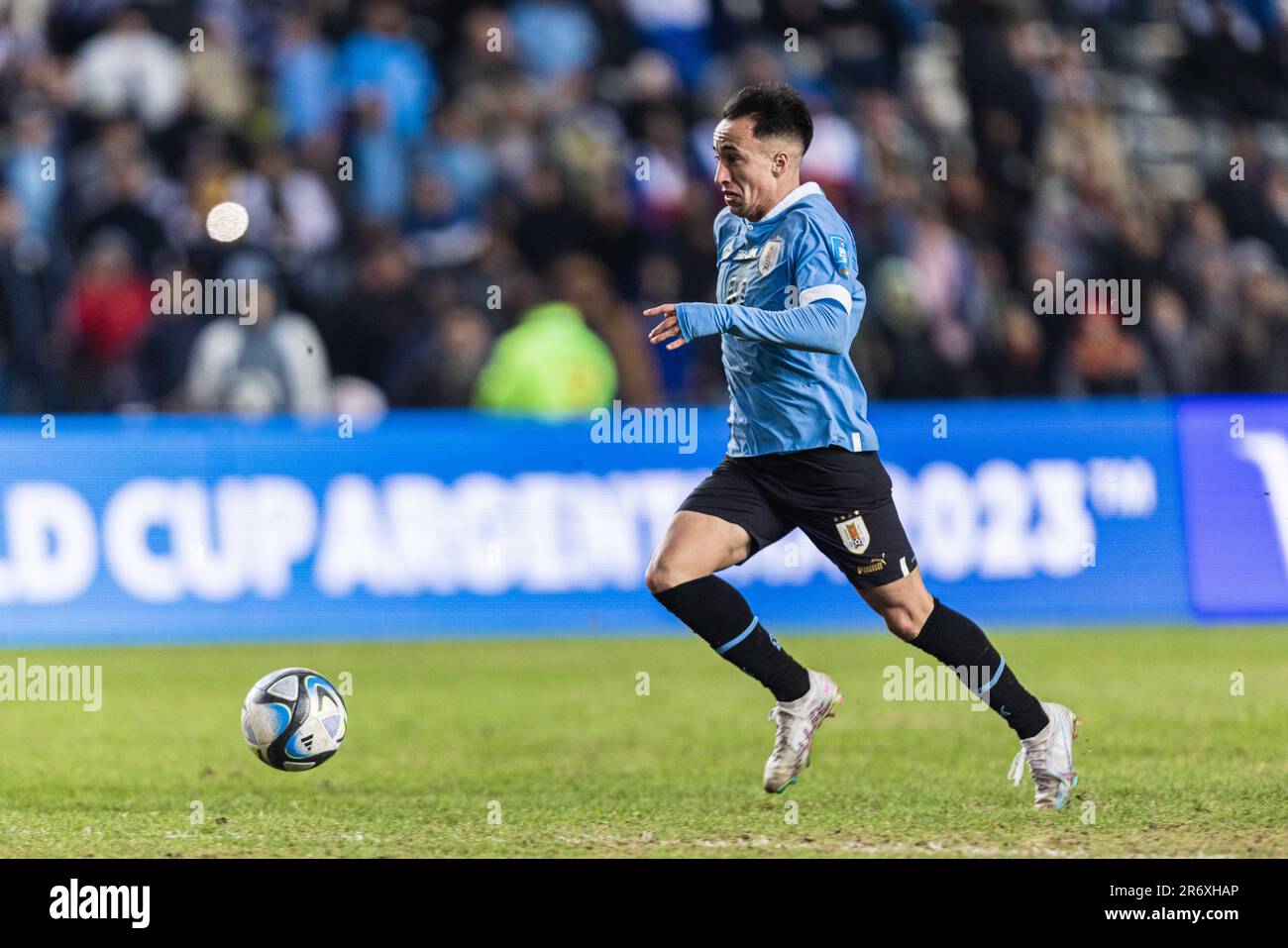 Franco Gonzalez dell'Uruguay durante la finale della Coppa del mondo FIFA U20 Uruguay U20 vs Italia U20 allo stadio la Plata, Tolosa, Argentina, 11th giugno 2023 (Foto di Mateo occhi/News Images) Foto Stock