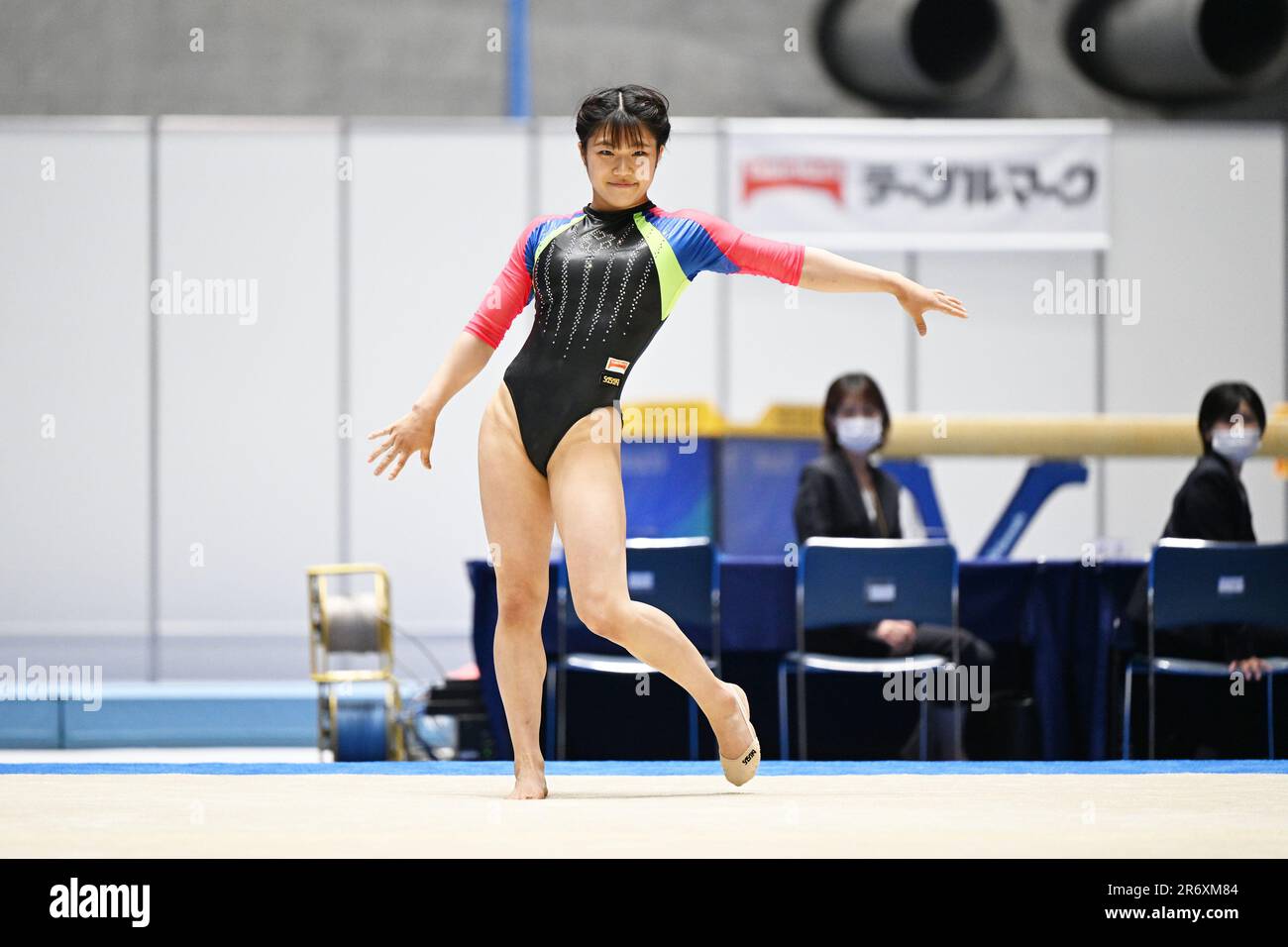 Yoyogi 1st palestra, Tokyo, Giappone. 11th giugno, 2023. Ayaka Sakaguchi, 11 GIUGNO 2023 - Ginnastica artistica : la finale di allenamento del 77th All Japan Artistic Gymnastics Apparatics Championship Women's Floor Exercise al Yoyogi 1st Gymnasium, Tokyo, Giappone. Credit: MATSUO.K/AFLO SPORT/Alamy Live News Foto Stock