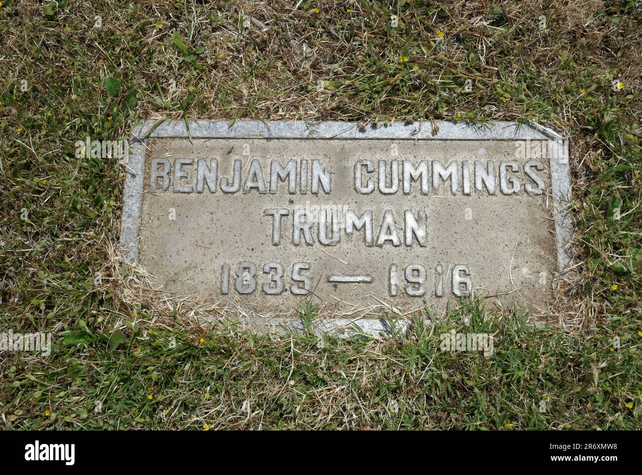 Los Angeles, California, USA 8th Giugno 2023 autore Benjamin Cummings Truman grave nella Sezione e presso Evergreen Cemetery al 204 N. Evergreen Avenue il 8 Giugno 2023 a Los Angeles, California, USA. Foto di Barry King/Alamy Stock Photo Foto Stock