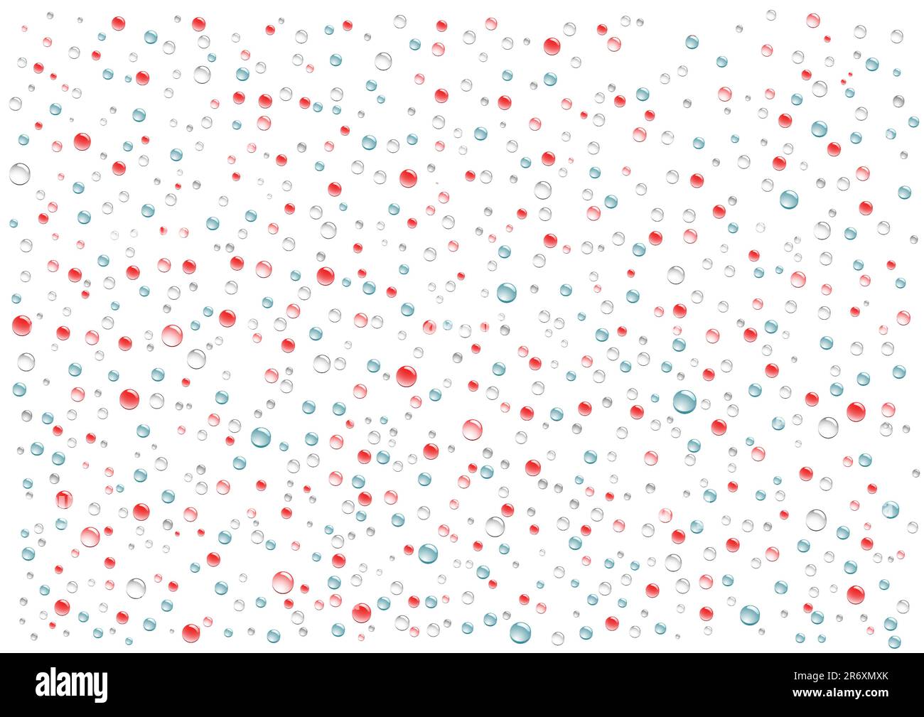 Gocce di colore e le sfere di sfondo vettoriale per la progettazione Illustrazione Vettoriale