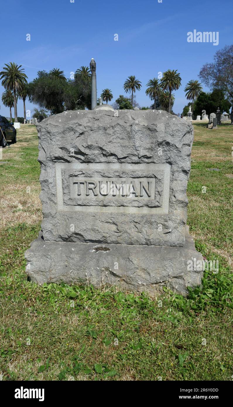 Los Angeles, California, USA 8th Giugno 2023 autore Benjamin Cummings Truman grave nella Sezione e presso Evergreen Cemetery al 204 N. Evergreen Avenue il 8 Giugno 2023 a Los Angeles, California, USA. Foto di Barry King/Alamy Stock Photo Foto Stock