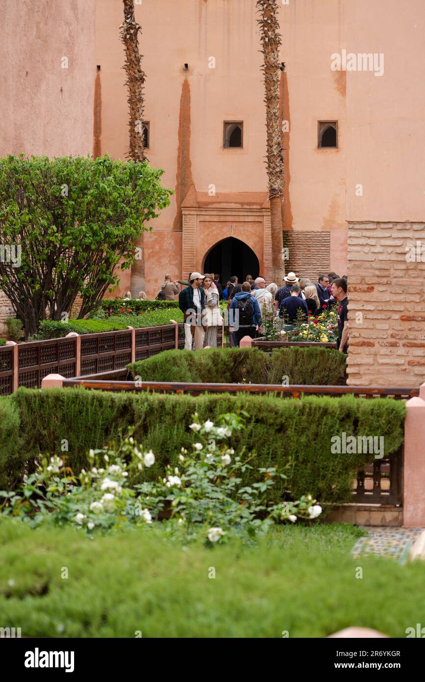 Tombe Saadiane, Marrakech, Marocco Foto Stock