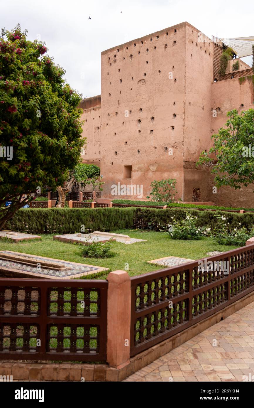 Tombe Saadiane, Marrakech, Marocco Foto Stock