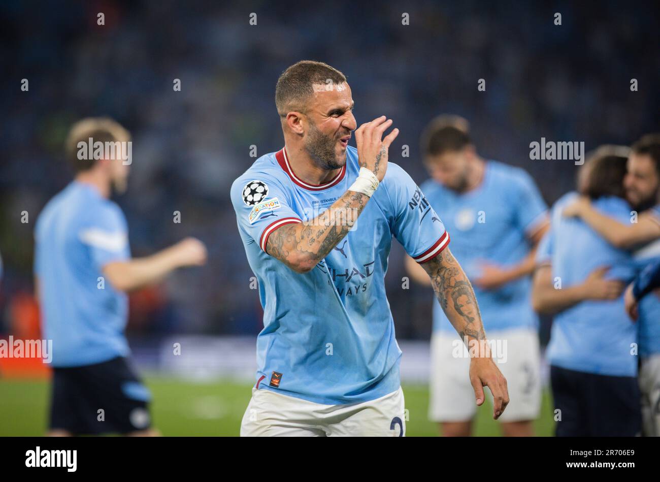 Istanbul, Turchia. 10th giu 2023. Schlussjubel: Kyle Walker (City) Manchester City - Inter Mailand UEFA Champions League Final 10.06.2023 Copyright ( Foto Stock