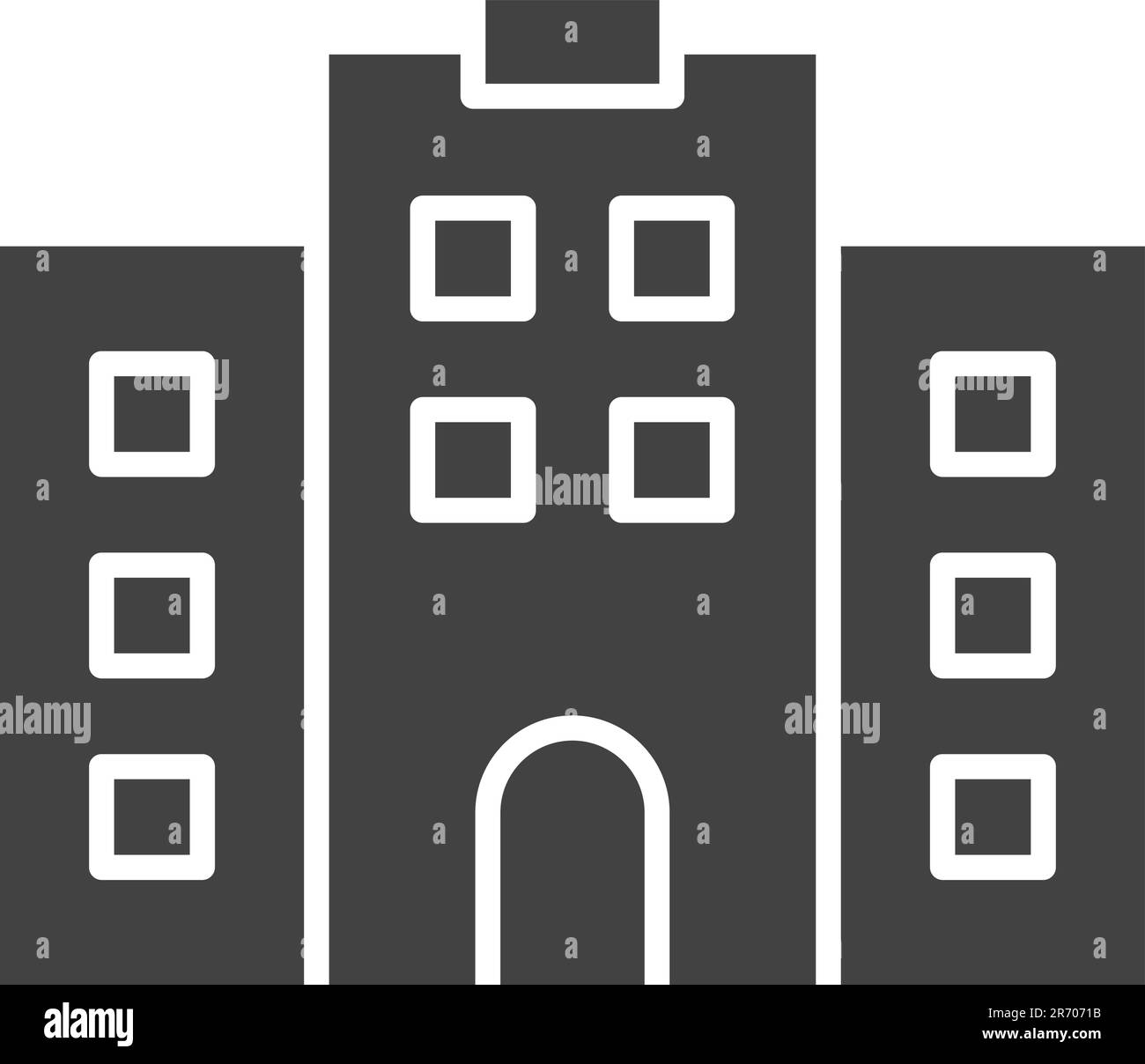 Immagine vettoriale icona hotel. Illustrazione Vettoriale