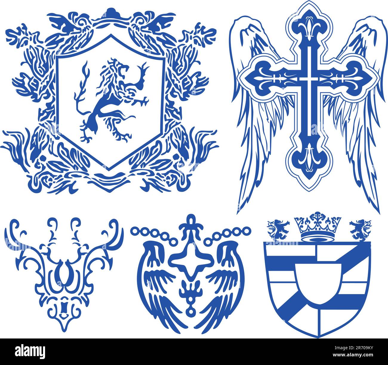 design degli elementi distintivi Illustrazione Vettoriale